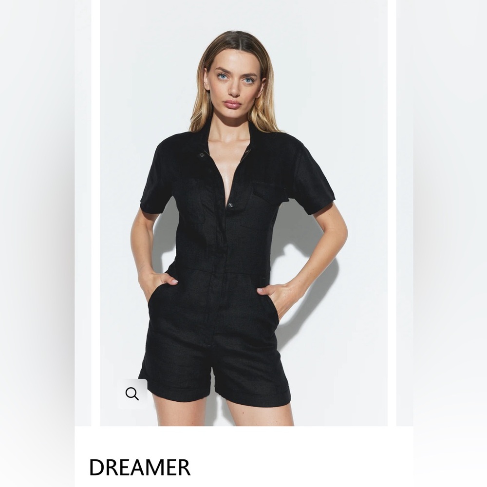 Rivet Utility Dreamer Romper in Cotton - Lilac - XS